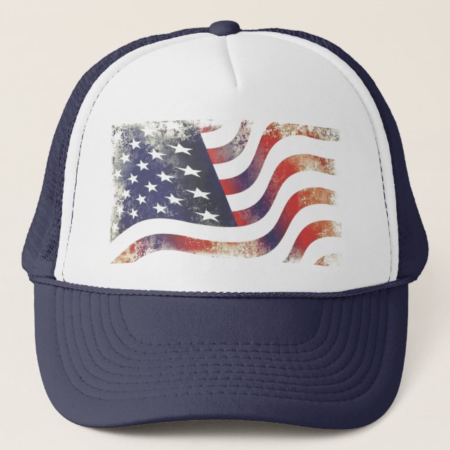 Gorra De Camionero USA Flagge (Anverso)
