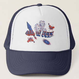 Gorra De Camionero USA-Rocket 4 de julio