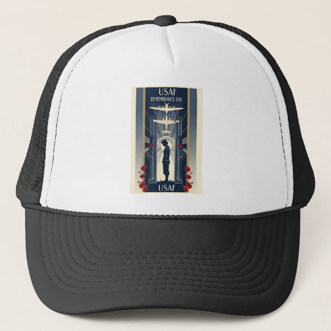 Gorra De Camionero USAF Art Deco Remembrance Day Edition (Anverso)