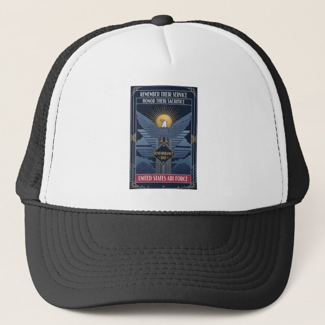Gorra De Camionero USAF Art Deco Remembrance Day Edition (Anverso)