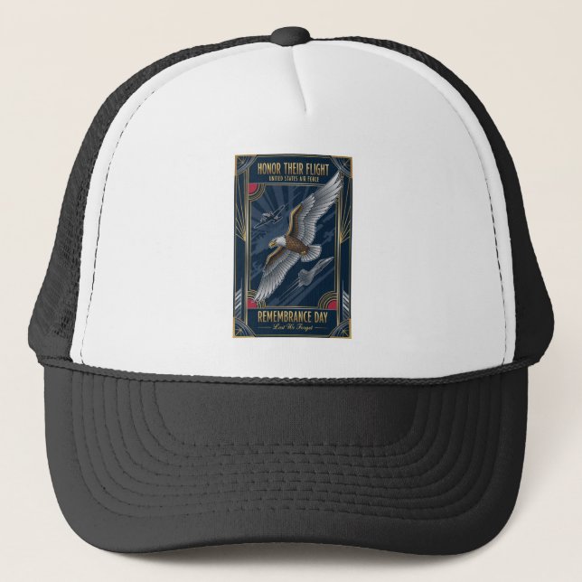 Gorra De Camionero USAF Art Deco Remembrance Day Edition (Anverso)