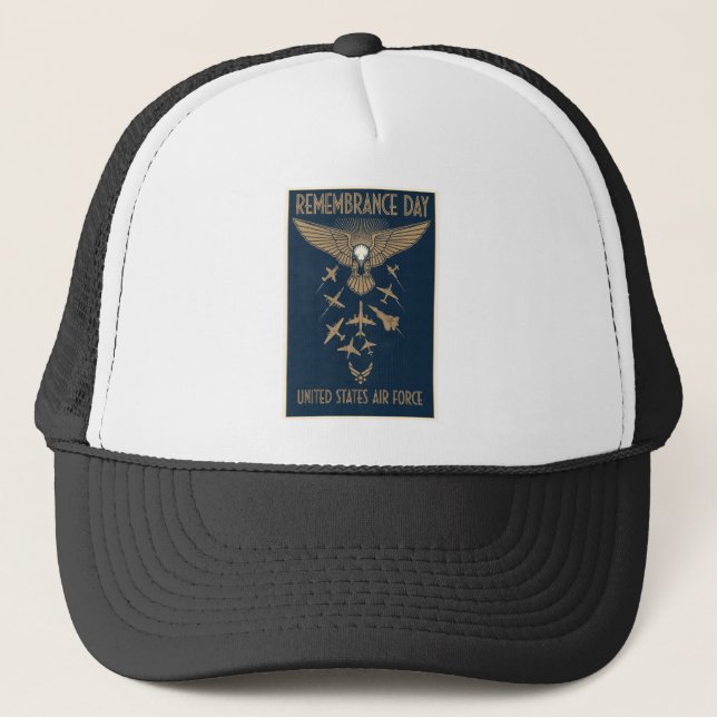 Gorra De Camionero USAF Art Deco Remembrance Day Edition (Anverso)