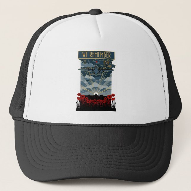 Gorra De Camionero USAF Art Deco Remembrance Day Edition (Anverso)