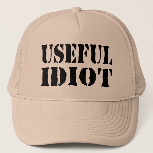 GORRA DE CAMIONERO USEFUL IDIOT (Anverso)