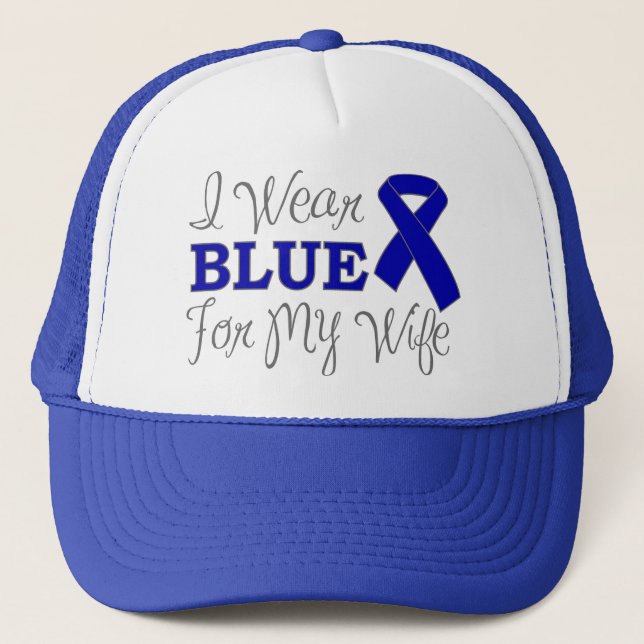 Gorra De Camionero Uso Azul Para Mi Esposa (Cinta Azul) (Anverso)