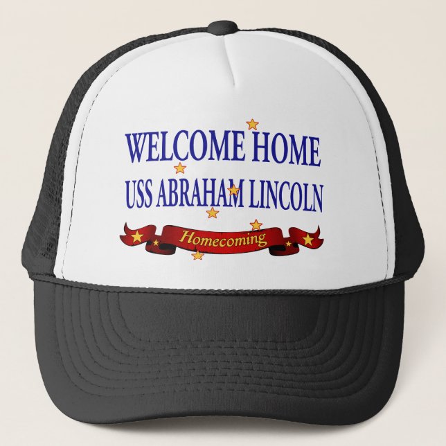 Gorra De Camionero USS Abraham Lincoln casero agradable (Anverso)