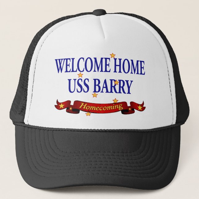 Gorra De Camionero USS casero agradable Barry (Anverso)