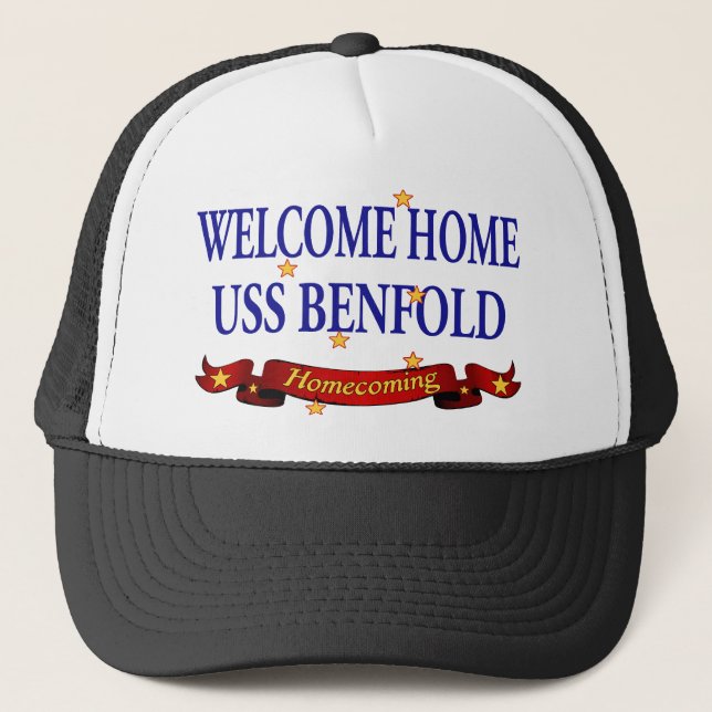 Gorra De Camionero USS casero agradable Benfold (Anverso)