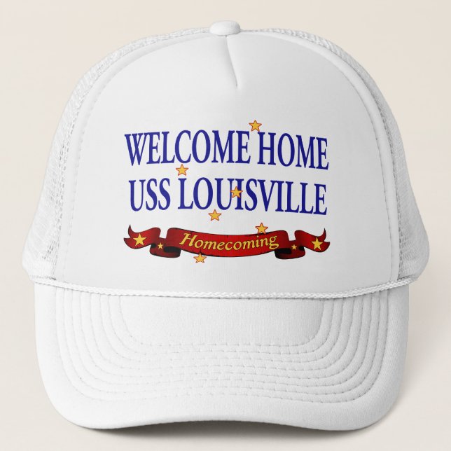 Gorra De Camionero USS casero agradable Louisville (Anverso)