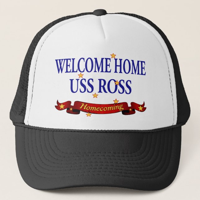 Gorra De Camionero USS casero agradable Ross (Anverso)