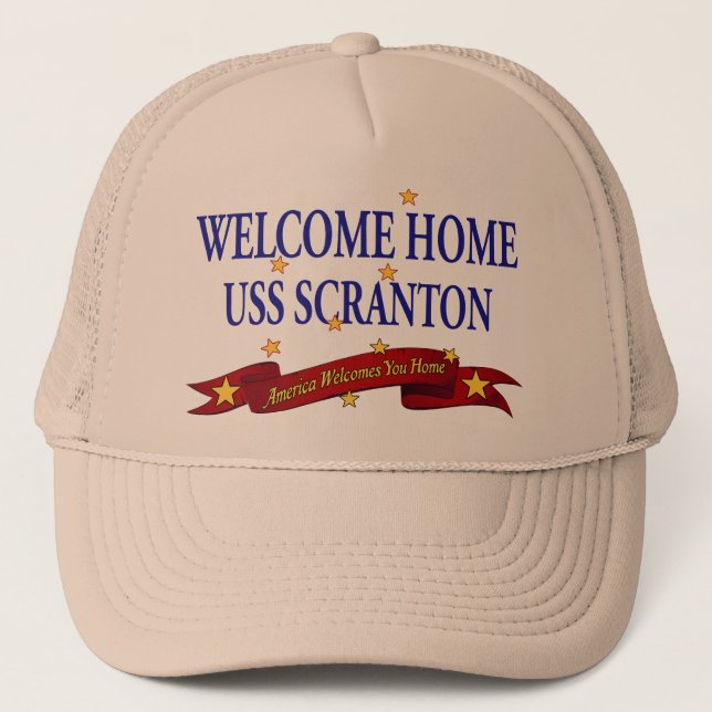 Gorra De Camionero USS casero agradable Scranton (Anverso)