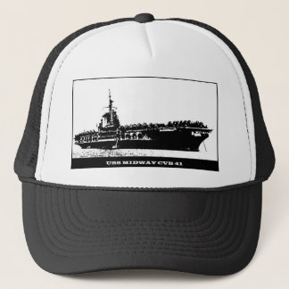 Gorra De Camionero USS CVB-41 INTERMEDIARIO, barco de la Armada