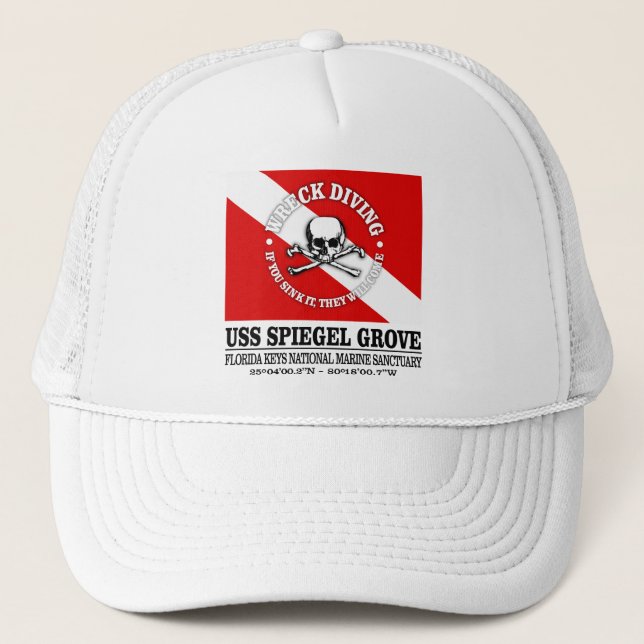 Gorra De Camionero USS Spiegel Grove (mejor naufragio) (Anverso)