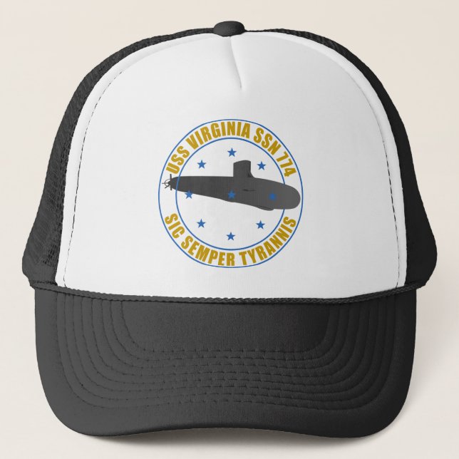 Gorra De Camionero USS Virginia (Anverso)