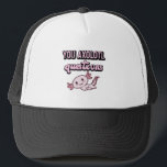 Gorra De Camionero Usted Axolotl cuestiona el Axolotl retro 90<br><div class="desc">Camiseta Axolotl divertida,  camiseta Axolotl Cute,  atardecer de época con Axolotl,  You Axolotl cuestiona la camiseta</div>