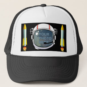 Gorra De Camionero Usted Como Sustitución De Fotografías Astronautas