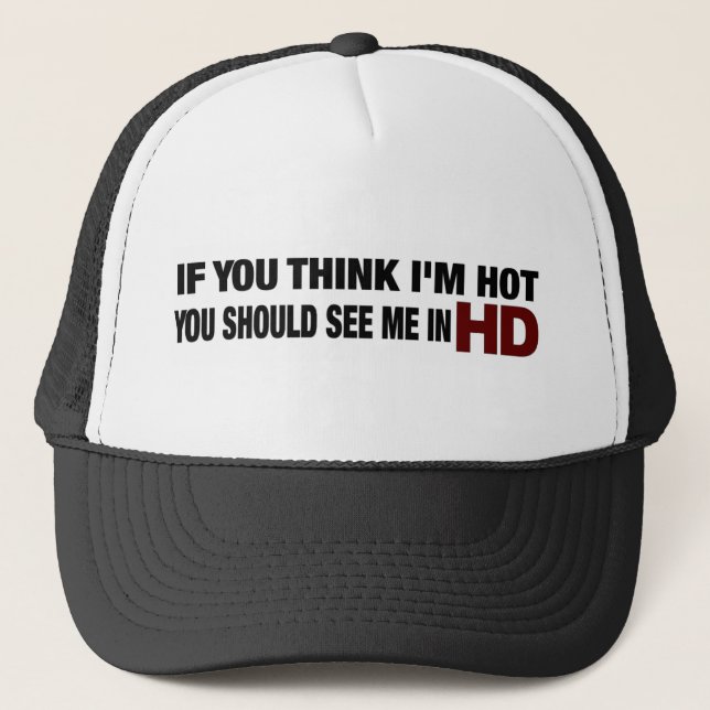Gorra De Camionero Usted debe verme en Hd (Anverso)