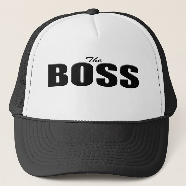 Gorra De Camionero usted es el jefe (Anverso)