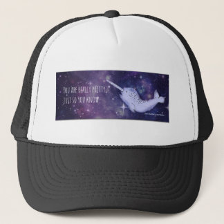 Gorra De Camionero "Usted es" Narwhal realmente bonito