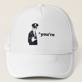Gorra De Camionero Usted es su policía de la gramática