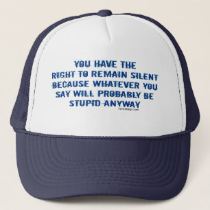 Gorra De Camionero Usted hace que la derecha a siga siendo parodia
