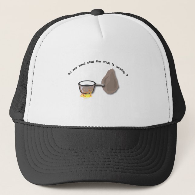 Gorra De Camionero usted huele lo que la roca (Anverso)