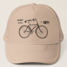 Usted más la bicicleta iguala la bici feliz de las