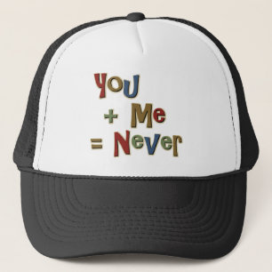 Gorra De Camionero Usted más mí iguales nunca divertidos