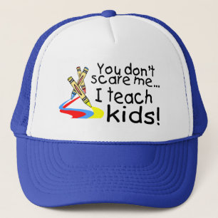 Gorra De Camionero Usted no me asusta que enseño a los niños (los