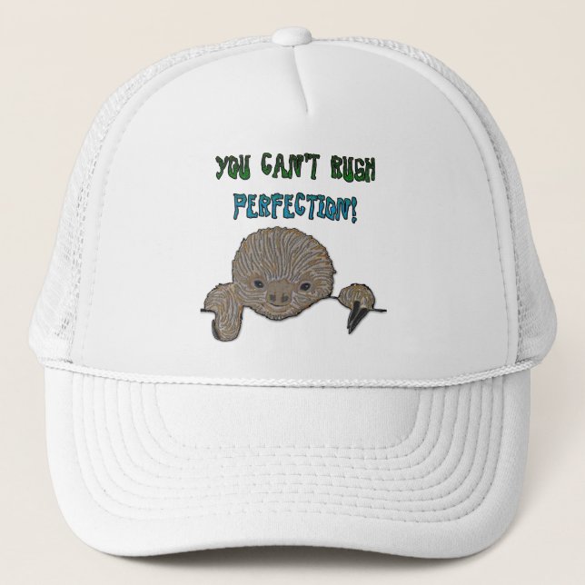 Gorra De Camionero Usted no puede acometer pereza del bebé de la (Anverso)