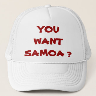 GORRA DE CAMIONERO ¿USTED QUIERE SAMOA?
