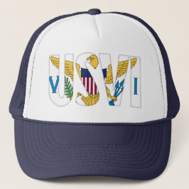 Gorra De Camionero USVI Bandera de las Islas Vírgenes de los Estados