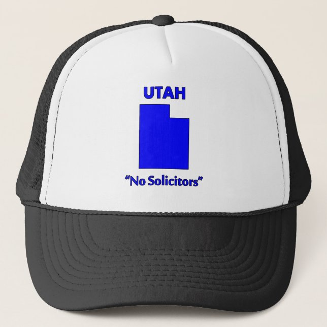 Gorra De Camionero Utah - No Solicitudes (Anverso)