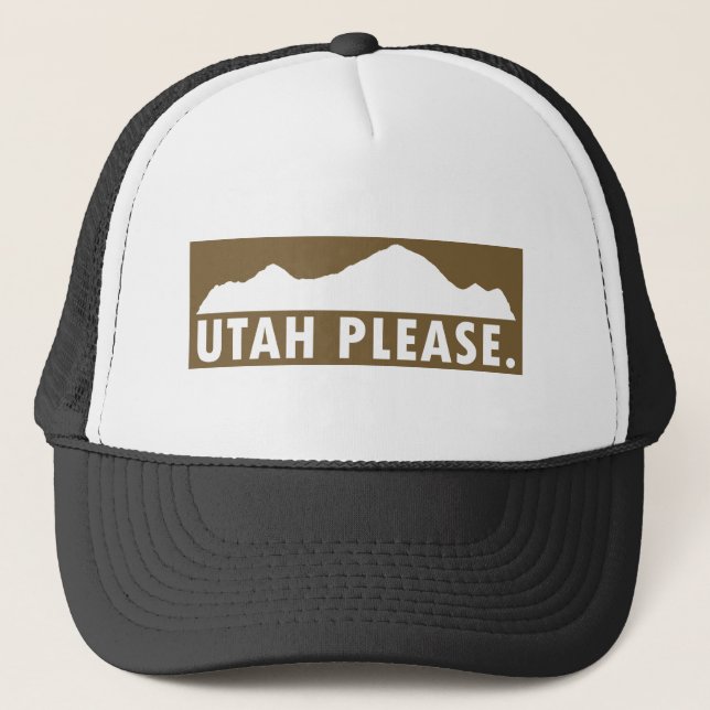Gorra De Camionero Utah por favor (Anverso)