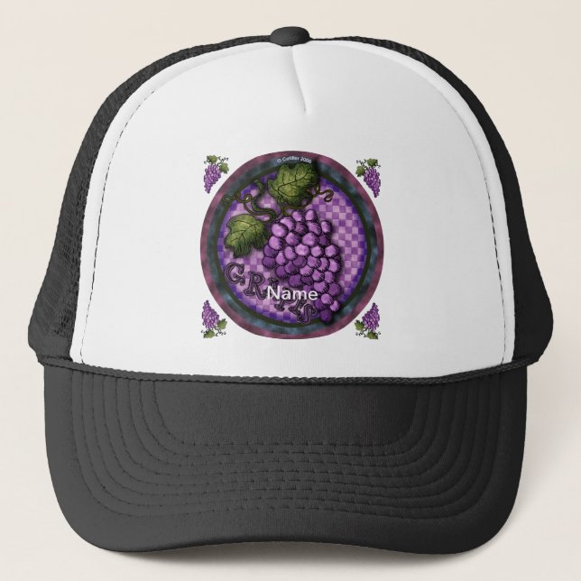 Gorra De Camionero Uvas de moda (Anverso)