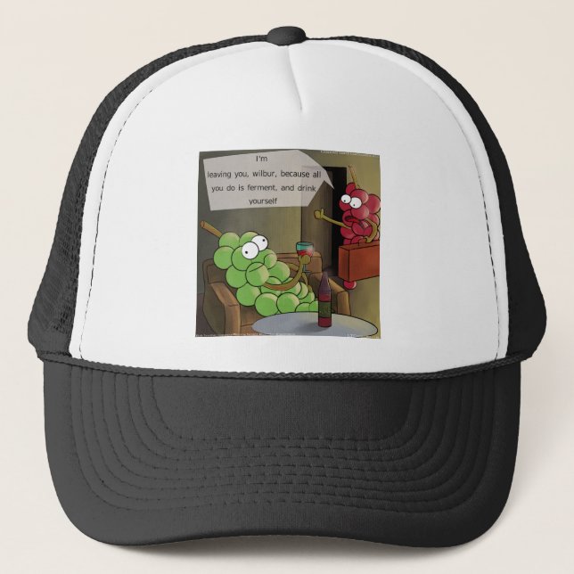 Gorra De Camionero Uvas Divorcios Divertidos (Anverso)