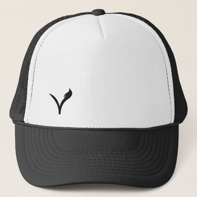 Gorra De Camionero V está para el vegano (Anverso)
