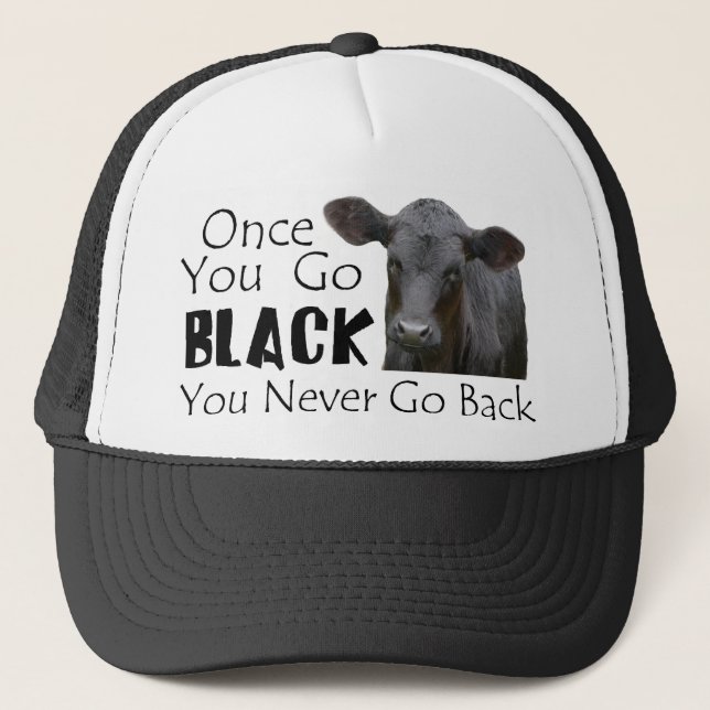 Gorra De Camionero Va Angus negro (Anverso)