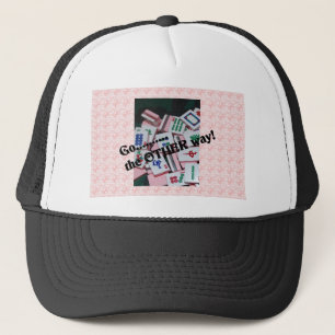 Gorra De Camionero "Va materia del jongg del mah de la otra manera"