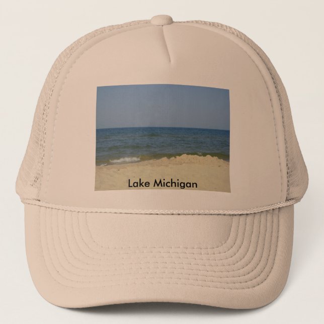 Gorra De Camionero vaca 180, el lago Michigan (Anverso)