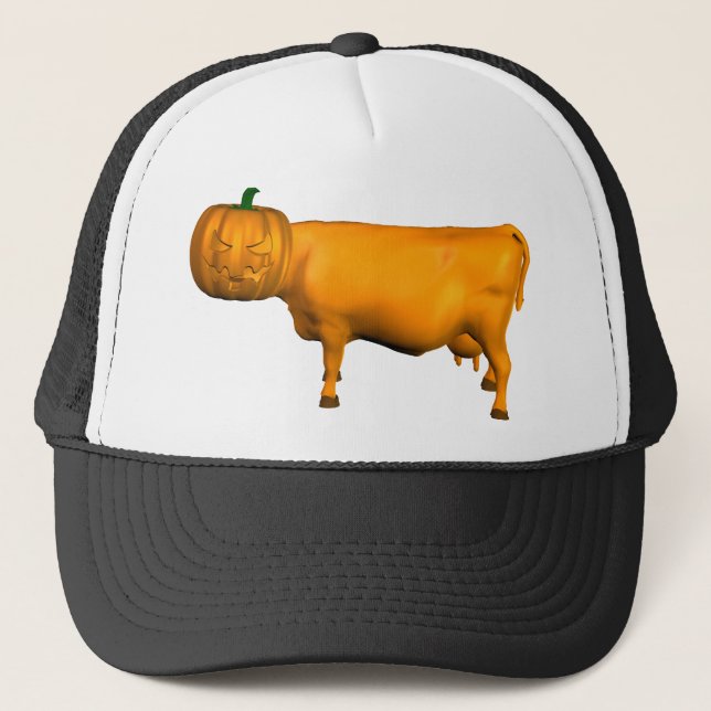 Gorra De Camionero Vaca de Halloween (Anverso)