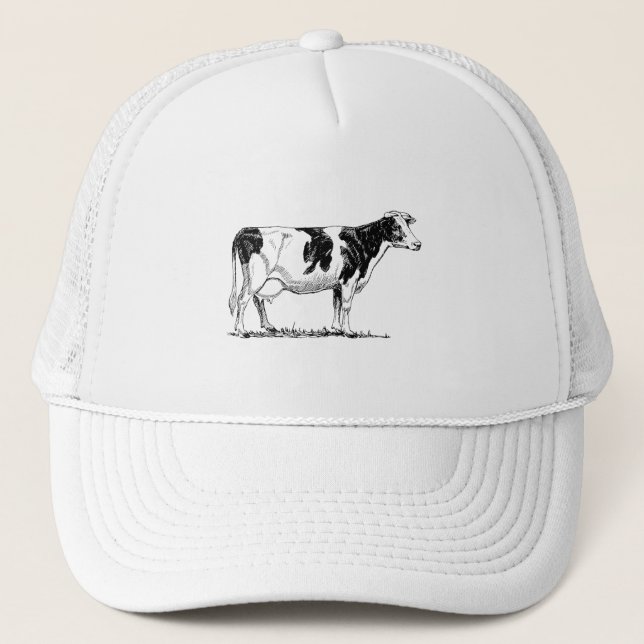 Gorra De Camionero Vaca de Holstein (Anverso)