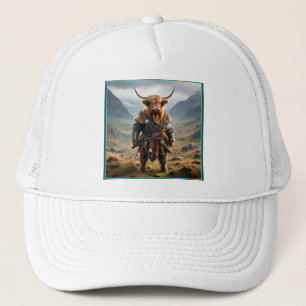 Gorra De Camionero Vaca Highlandesa Vikinga,