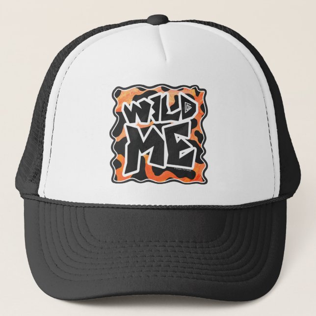 Gorra De Camionero Vaca negra y Naranja salvaje de mí (Anverso)