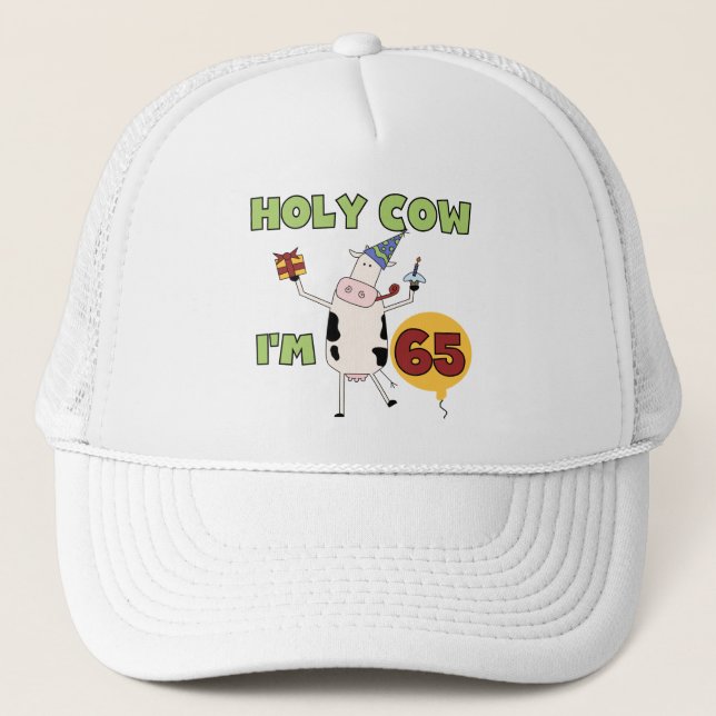 Gorra De Camionero Vaca santa soy 65 camisetas y regalos del (Anverso)