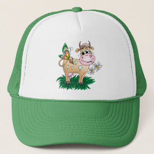 Gorra De Camionero Vaca y mariposa lindas