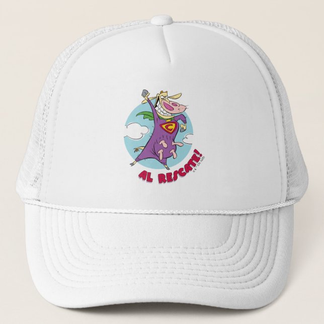 Gorra De Camionero ¡Vaca y pollo Super Vaca Al Rescate! (Anverso)