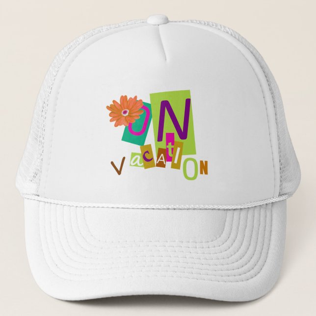 Gorra De Camionero Vacaciones (Anverso)