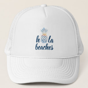 Gorra De Camionero Vacaciones costeras de piña personalizado