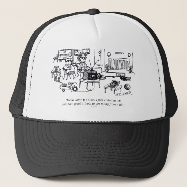 Gorra De Camionero Vacaciones de familia (Anverso)